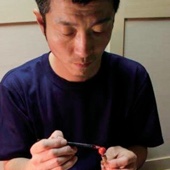 漆職人　森田哲也　Tetsuya MORITA(工房ぬりトン代表) Lacquer ware craftsman (President of Kobo Nuri Ton)