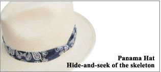 PAIKAJI アロハパナマハット/Panama Hat Hide-and-seek of the skeleton