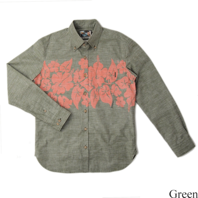 アロハシャツ 通販 PAIKAJI メンズ長袖アロハシャツ