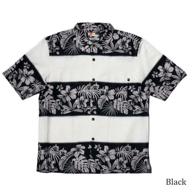 メンズ半袖アロハシャツ/Brilliant Border