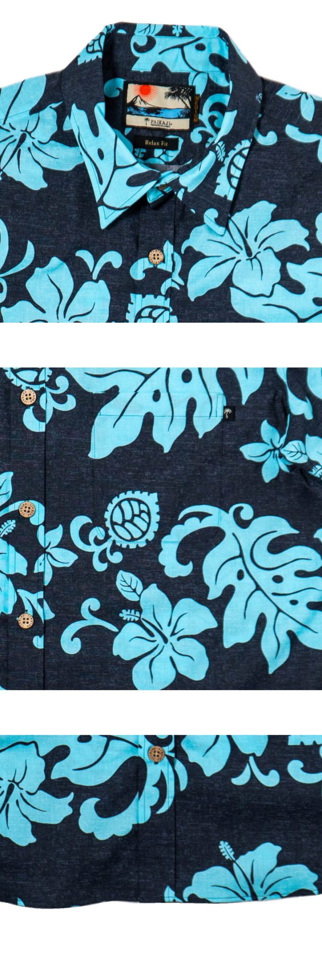 PAIKAJI 】 Men's Short-Sleeve Shirt/Feel Hawaii