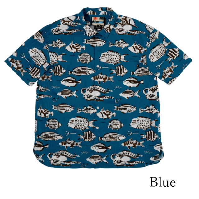 PAIKAJI 】 Men's Short-Sleeve Shirt/Pukupuku