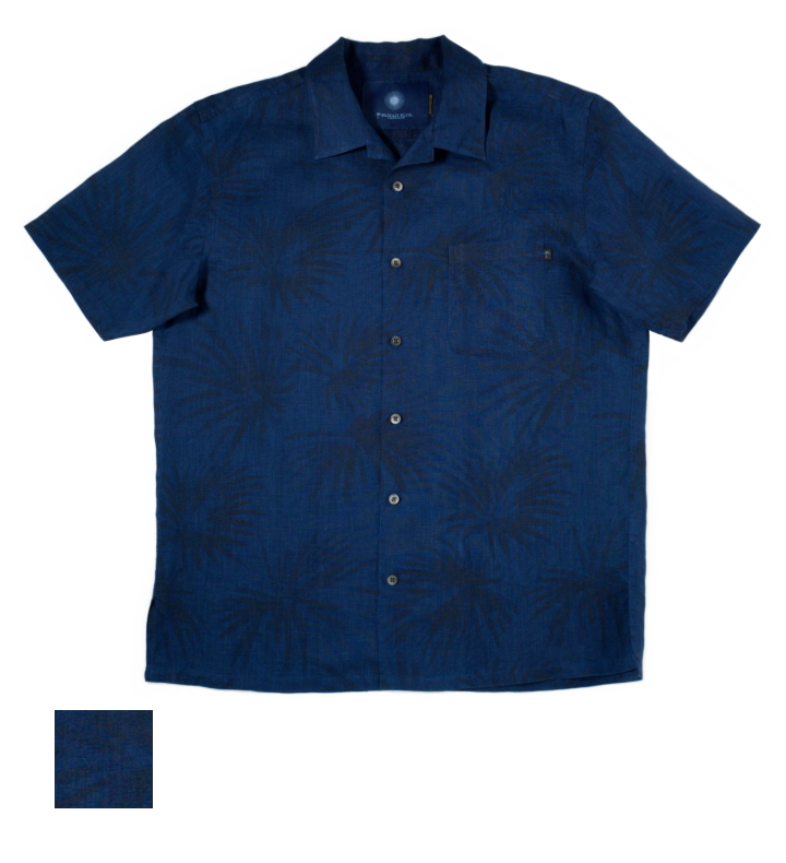 琉球藍 Knit-sleeve Onepiece（模様染め） main image 1